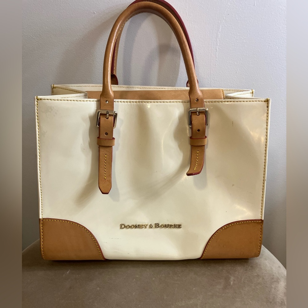 Dooney & Bourke Cream and Tan Tote